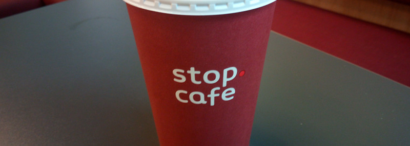 Szybka kawa w drodze do pracy na Stop Cafe? Czemu nie ;-)
