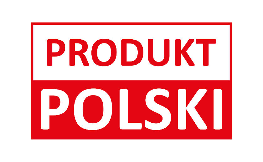 Biało-czerwony znak „Produkt Polski” wskazuje na polskie produkty spożywcze